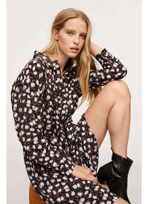 Robe courte noir MANGO femme