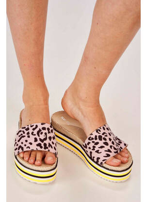 Mules/sabots rose CLOUDS OF FASHION femme