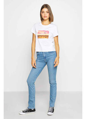 Jeans coupe droite bleu LEVIS pour femme