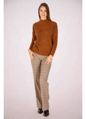 Pantalon droit marron MORGAN pour femme seconde vue