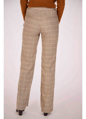 Pantalon droit marron MORGAN femme