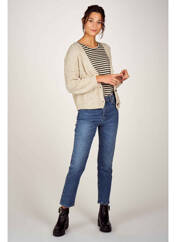 Gilet manches longues beige TERRA DI SIENA pour femme seconde vue