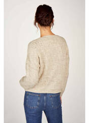 Gilet manches longues beige TERRA DI SIENA pour femme seconde vue