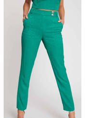 Pantalon chino vert MORGAN pour femme seconde vue