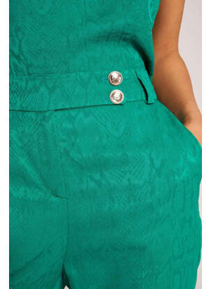 Pantalon chino vert MORGAN femme