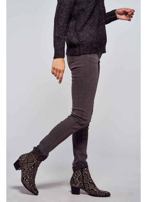 Jeans skinny gris MORGAN femme