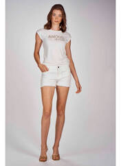 Short blanc MORGAN pour femme seconde vue