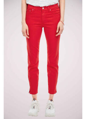Jeans coupe slim rouge S.OLIVER pour femme