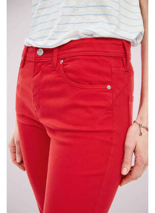 Jeans coupe slim rouge S.OLIVER femme