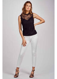 Jeans skinny blanc MORGAN femme