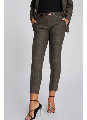 Pantalon chino marron MORGAN femme