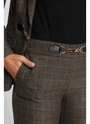 Pantalon chino marron MORGAN femme