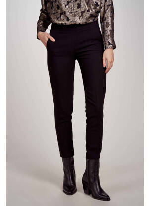 Pantalon chino noir MORGAN femme