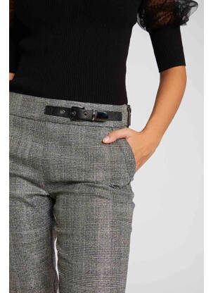 Pantalon chino argent MORGAN femme