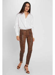 Jeans skinny marron MORGAN pour femme seconde vue