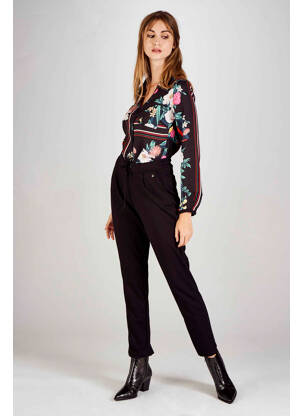 Pantalon slim noir FRANSA femme