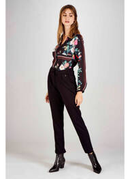 Pantalon slim noir FRANSA femme
