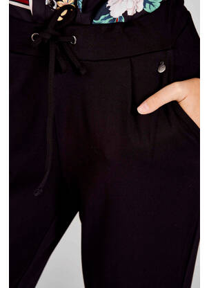 Pantalon slim noir FRANSA femme