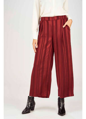 Pantalon flare rouge FRANSA femme