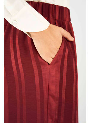 Pantalon flare rouge FRANSA femme