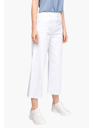 Jeans coupe large blanc S.OLIVER pour femme