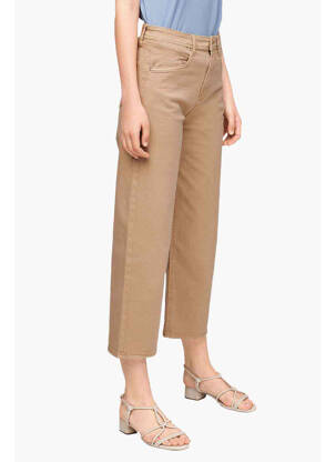 Jeans coupe large beige S.OLIVER pour femme