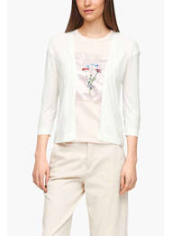 Gilet manches longues beige S.OLIVER femme