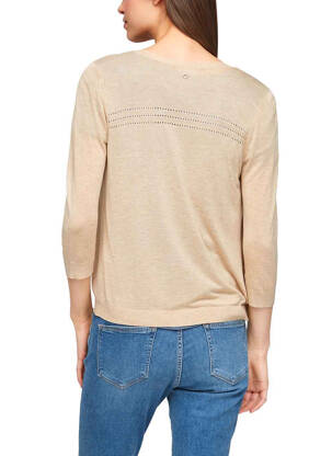 Gilet manches longues beige S.OLIVER femme