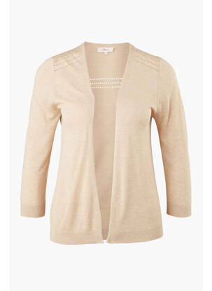 Gilet manches longues beige S.OLIVER femme