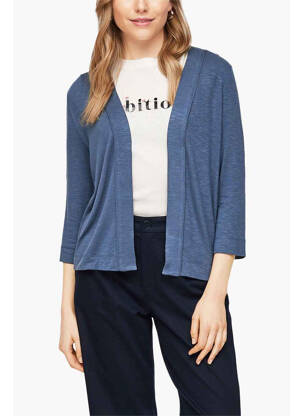 Gilet manches longues bleu S.OLIVER pour femme