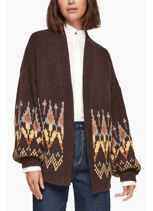 Gilet manches longues marron S.OLIVER femme
