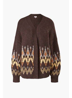 Gilet manches longues marron S.OLIVER femme