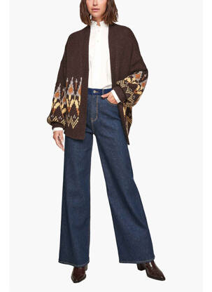 Gilet manches longues marron S.OLIVER femme