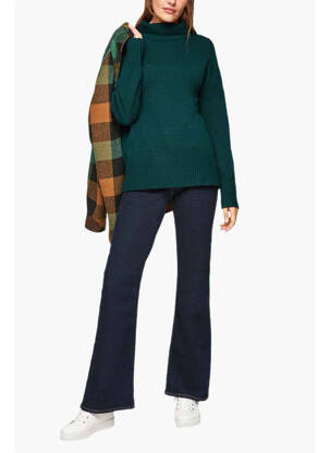 Pull col roulé vert S.OLIVER femme
