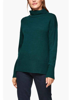 Pull col roulé vert S.OLIVER femme