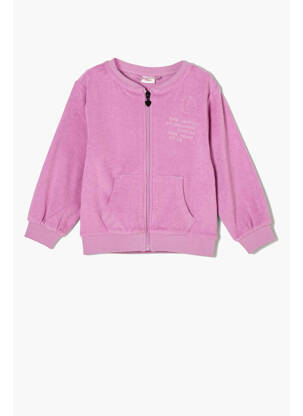 Gilet manches longues rose S.OLIVER fille