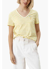 T-shirt jaune S.OLIVER pour femme seconde vue