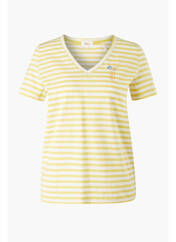 T-shirt jaune S.OLIVER pour femme seconde vue