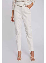 Pantalon slim beige MORGAN pour femme seconde vue