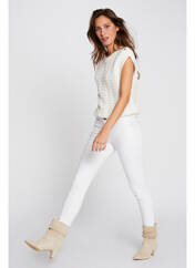 Jeans coupe slim blanc MORGAN pour femme seconde vue