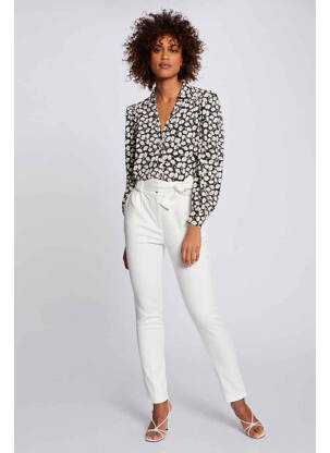 Pantalon chino blanc MORGAN femme