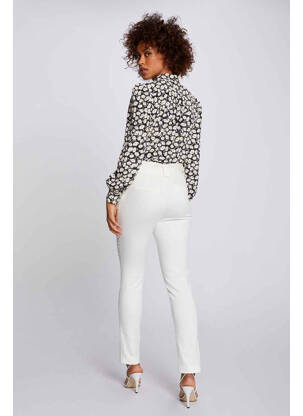 Pantalon chino blanc MORGAN femme