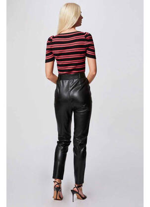 Pantalon slim noir MORGAN femme