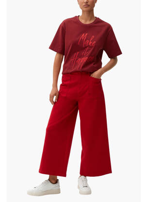 Pantalon chino rouge S.OLIVER pour femme