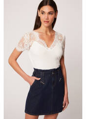 Top blanc MORGAN pour femme seconde vue