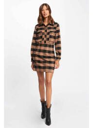 Jupe courte marron MORGAN femme
