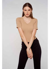T-shirt beige MORGAN pour femme seconde vue