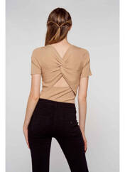 T-shirt beige MORGAN pour femme seconde vue