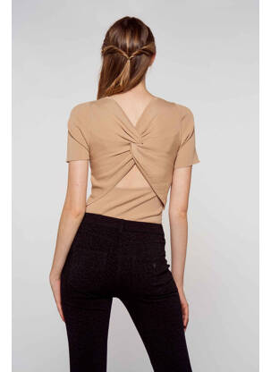 T-shirt beige MORGAN femme