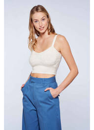 Top beige MORGAN femme